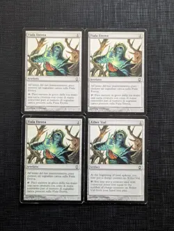 MTG MAGIC THE GATHERING AETHER VIAL NON SIGNED ORIGINAL DARKSTEEL 4x - Image 1