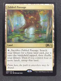 Fabled Passage Core Set 2021 M21 MTG Magic the Gathering NM - Image 1