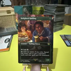 Light Play x 1 Delighted Halfling (0402) - Foil - Prerelease Promo The Lord of t - Image 1