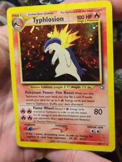 Pokemon Typhlosion 18/111 Neo Genesis Holo w/ Swirl 2001 WOTC - Image 3