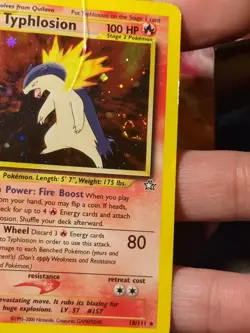 Pokemon Typhlosion 18/111 Neo Genesis Holo w/ Swirl 2001 WOTC - Image 5