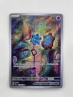 Bronzor #170/162 Illustration Rare Pokemon Temporal Forces 2024 NM - Image 1