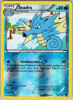 Seadra 19/116 Uncommon Plasma Freeze Pokemon Reverse Holo NM - Image 1