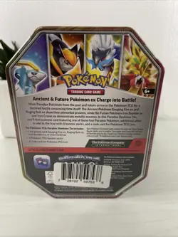 Pokemon Paradox Destinies Tin, Iron Boulder Ex Future, New. & Sealed - Image 2