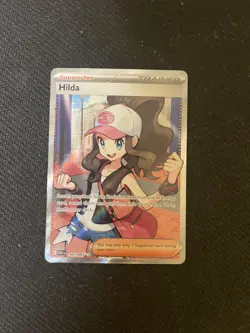 Pokemon TCG Hilda Ultra Rare Full Art Trainer Holo Sv: White Flare 164/086 - Image 1