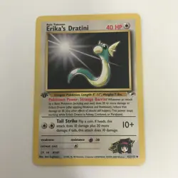 Pokemon TCG Erika's Dratini Gym Heroes #042/132 1st Edition NM/M - TCCCX - Image 1