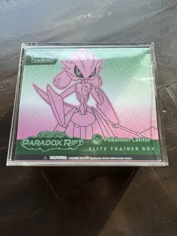 Pokemon Center ETB – Paradox Rift (Iron Valiant) - Factory Sealed - Acrylic Inc. - Image 1