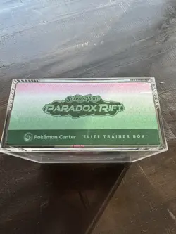 Pokemon Center ETB – Paradox Rift (Iron Valiant) - Factory Sealed - Acrylic Inc. - Image 4