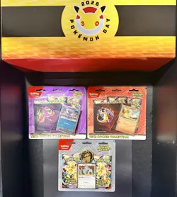 Pokemon TCG Ascended Heroes Tech Sticker Collection Lot of 3 Larry Komala Sealed - Image 1