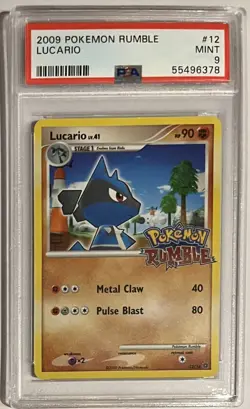 2009 Pokemon Rumble Lucario #12 PSA 9 - Image 1