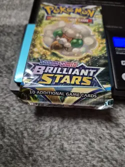 Pokemon Brilliant Stars Sealed Booster Pack Weighed Heavy 21.84g!!!!! - Image 2