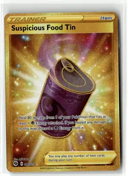 Suspicious Food Tin ⭐ 080/073 Holo Rare Secret Champion's Path 2020 Pokemon NM - Image 1
