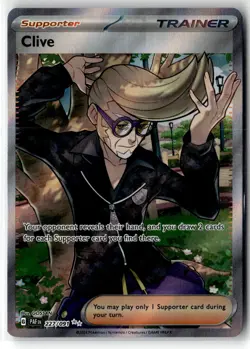 Clive ⭐ 227/091 Holo Ultra Rare Paldean Fates 2024 Pokemon NM - Image 1