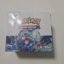 Pokemon Stellar Crown Booster Box - Scarlet & Violet TCG New Sealed Tight Wrap - Image 1