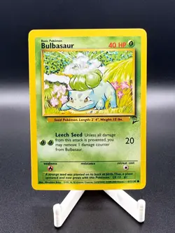 Bulbasaur 67/130 Base Set 2 Pokemon NEAR MINT Vintage 1999 TCG - Image 1