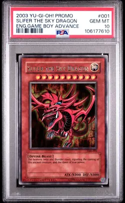 Yu-Gi-Oh! Slifer The Sky Dragon GBI-001 Ultra Rare PSA 10 GEM - Image 1