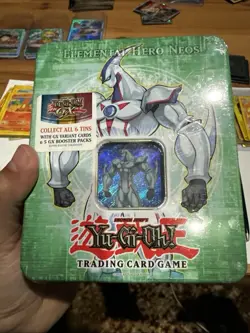 Yu-Gi-Oh! Elemental Hero Neos and Raviel, Lord of Phantasms tins . 2006 vintage - Image 2