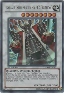 Yugioh! Karakuri Steel Shogun mdl 00X "Bureido" - STOR-EN042 - Ultra Rare - Unli - Image 1