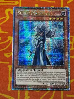 YUGIOH SILENT MAGICIAN QUARTER CENTURY SECRET RARE 1ST NM RA02-EN012 - Image 1