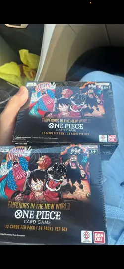 Bandai One Piece Card Game Emperors in the New World 2 Booster Boxes - Image 1