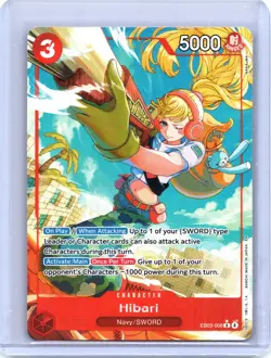 Hibari (Alternate Art) R Extra Booster: One Piece Heroines Edition EB03-008 NM - Image 1