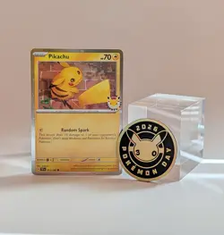 Pikachu Pokemon Day 2026 Exclusive - Card with Coin - Image 1