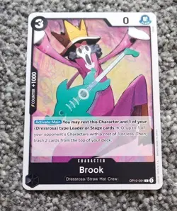 One Piece BROOK OP10-091 TRADING CARD NM GAME CARDS - Image 1