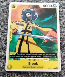 One Piece BROOK OP09-111 TRADING CARD NM GAME CARDS - Image 1