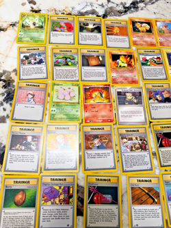 35 random trading card Pokemon lot- 1990s VINTAGE Lot 4- MOSTLY TRAINER - Image 3