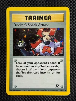 1# Pokemon Cards Rocket's Sneak Attack 16/82 Team Rocket Holo Rare - Image 1