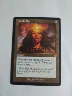 Mind's Eye. Retro Mythic Artifact. The Brother's war. Magic the Gathering Card. - Image 1