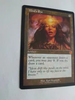 Mind's Eye. Retro Mythic Artifact. The Brother's war. Magic the Gathering Card. - Image 4