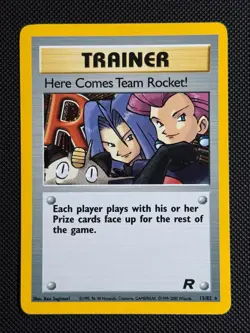 1# Pokemon Cards Here Comes Team Rocket! 15/82 Team Rocket Holo Rare - Image 1