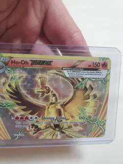 MP/LP Pokemon TCG Ho-Oh Break XY154 XY Holo Black Star Promo Card - Image 2