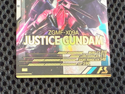 Gundam ARSENAL BASE Card FQB02-005(P) Justice Gundam BANDAI Holo Rare JAPAN - Image 4