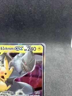 Pokemon Pikachu & Zekrom GX TCG Sun & Moon Team Up Holo Ultra Rare Card 33/181 - Image 2