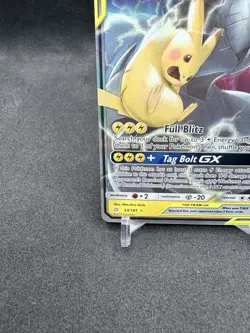 Pokemon Pikachu & Zekrom GX TCG Sun & Moon Team Up Holo Ultra Rare Card 33/181 - Image 4