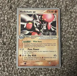 Pokemon Medicham ex 95/106 World Championship Decks 2005 110 HP EX English Card - Image 1