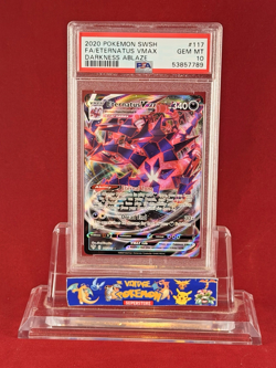 2020 Pokemon Darkness Ablaze ETERNATUS VMAX FULL ART Card #117 PSA 10 Gem Mint - Image 1