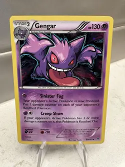Pokemon TCG Gengar (60/162) XY Breakthrough Holo Card - Image 3