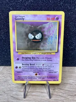 Gastly (50/102) ~ LP [Base Set Unlimited] Vintage 1999 -WotC- Pokemon TCG Card - Image 1