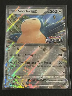 Snorlax ex (Prismatic Evolution Stamped) 076/131 Miscellaneous Cards & Products - Image 1