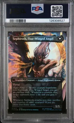 MTG Final Fantasy SEPHIROTH (Artist Borderless Foil) M 317 PSA 10 GEM MINT! - Image 2