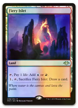 Fiery Islet #238 (Foil) (NM) Modern Horizons MH1 Magic MTG - Image 1