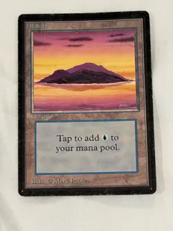 MTG Magic Beta Island 293 1993 Mark Poole Art – LP lightly played Original Owner - Image 1