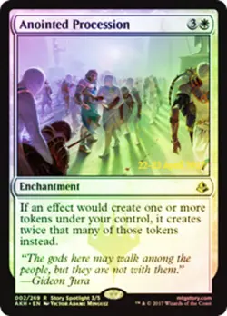 MTG Anointed Procession - Foil - Prerelease Promo, Prerelease & Release Promos, - Image 1