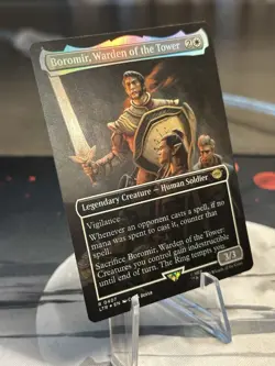 Boromir, Warden of the Tower #407 - Borderless Foil - Tales of Middle Earth LTR - Image 1