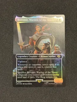 Boromir, Warden of the Tower #407 - Borderless Foil - Tales of Middle Earth LTR - Image 2