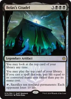 1 x Bolas's Citadel - Foil Draft Weekend Promo - War of the Spark - Light Play - - Image 1