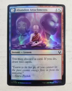 Abandon Attachments. Foil. Avatar: The Last Airbender. Pack Fresh MTG - Image 1